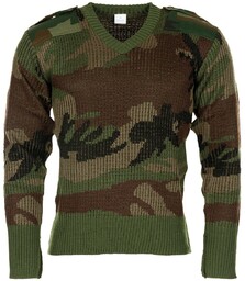 Sweter V-Neck Armii Francuskiej CCE Camo - stan