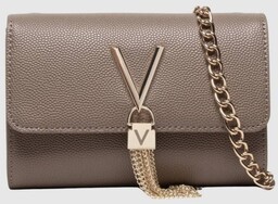 VALENTINO Mała brązowa kopertówka Divina Pochette