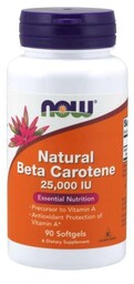 NOW Foods Naturalny Beta-karoten 7500 mcg