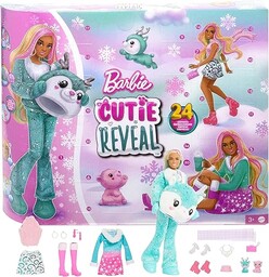 Barbie Cutie Reveal Kalendarz adwentowy z lalką, 24