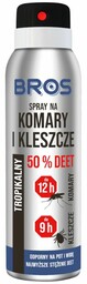 Spray na komary i kleszcze 50% DEET Bros