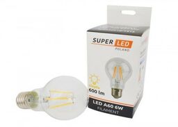 Żarówka LED E27 6W Filament - Biały ciepły