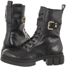 Workery Tommy Hilfiger Cool Feminine Bikerboot Black FW0FW07322