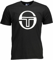 T-SHIRT MĘSKI Z KRÓTKIM RĘKAWEM SERGIO TACCHINI CZARNY