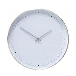 Hübsch CLOCK Zegar Ścienny 40 cm / Srebrny