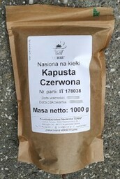 Nasiona na kiełki kapusta czerwona 1kg