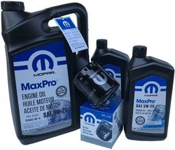 Olej MOPAR MaxPro 5W20 oraz oryginalny filtr Dodge