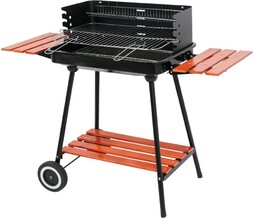 Lund GRILL WĘGLOWY Z PÓŁKAMI, RUSZT 53X33CM