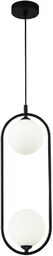 Ring lampa wisząca 2-punktowa czarna MOD013PL-02B