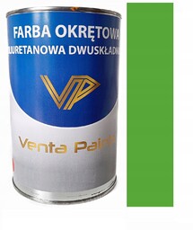 Farba Okrętowa Poliuretanowa Zielona Ral 6018 1L