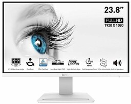 MSI Monitor MP243XW 23.8 cala Flat/LED/FHD/100Hz/HDMI