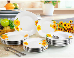 Banquet Porcelanowy zestaw talerzy SUNNY 18 szt.