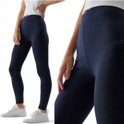 Legginsy bawełniane 4F F108 granat Legginsy sportowe