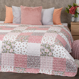 4Home Narzuta na łóżko Pink Rose Patchwork, 220