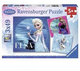 Ravensburger PUZZLE 3X49 FROZEN ELSA ANNA I OLAF