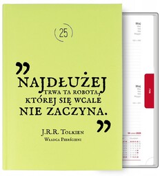 Kalendarz Seledynowy A5 2025 Prezent Z Władca Pierścieni