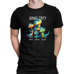 Gang taty (dinozaury) - troje dzieci - męska