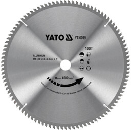 Yato TARCZA WIDIOWA DO ALUMINIUM 350X100TX30MM YT-6099