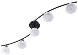 Lindby - Della 5 Lampa Sufitowa Black/Opal