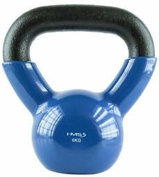 Kettlebell żeliwny pokryty winylem HMS 6 kg