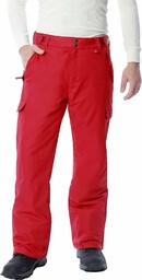 ARCTIX Męskie spodnie cargo do sportów śnieżnych, czerwony