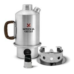 Aluminiowa Kuchenka czajnik turystyczny Survival Kettle srebrna -