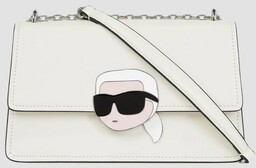 KARL LAGERFELD Biała torebka K/ikonik 2.0 Leather