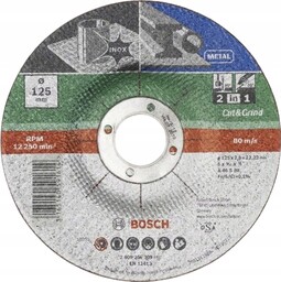 Bosch Tarcza wygięta 125x2,5x22,23mm Metal Inox