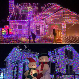 Lampki Choinkowe Świąteczne 500 Led Wielokolorowe