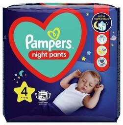 Pampers Night Pants 4 Pieluchomajtki 9-15 kg, 25