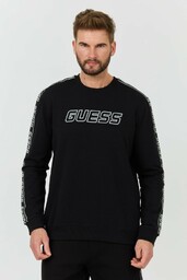 GUESS Czarna bluza z lampasami Arlo, Wybierz