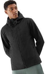 Męska kurtka softshell 4F z kapturem M224 czarny