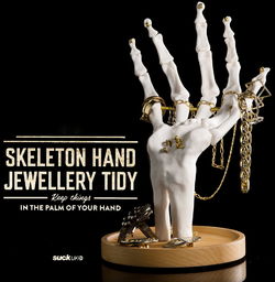 Stojak na biżuterię dłoń Skeleton Hand