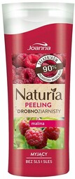 JOANNA_Naturia drobnoziarnisty myjący peeling do ciała Malina 100g