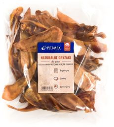 PETMEX - Ucho wieprzowe cięte gryzak naturalny 1kg