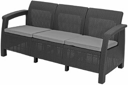 Keter Sofa ogrodowa CORFU Max Love Seat 3-osobowy