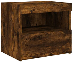 Elior Podświetlana szafka nocna z półką i szufladą