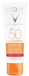 Capital Soleil krem przeciwstarzeniowy do twarzy 3w1 SPF50