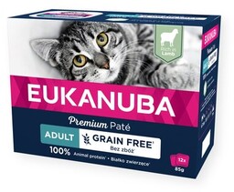 EUKANUBA Karma dla kota Adult Grain Free Jagnięcina