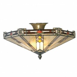 Lampa Tiffany Plafon G Clayre & Eef