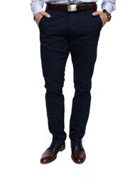 SPODNIE MĘSKIE CHINO 9346 1 NAVY