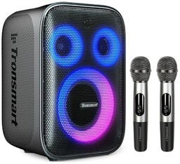 Zestaw karaoke Głośnik bezprzewodowy 120W + 2 mikrofony