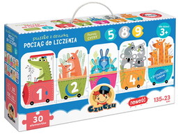 Czuczu Puzzle z dziurką Pociąg do liczenia