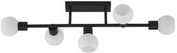 Lindby - Biscala 5 Lampa Sufitowa Black/Opal