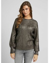 Sweter Z Metlicznym Wyglądem