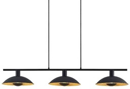 Lindby - Narisara Long Lampa Wisząca Black/Gold