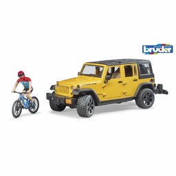 Bruder 2543 jeep Wrangler Rubicon Unlimited z rowerem