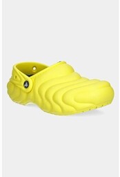 Crocs kapcie Classic Lined Overpuff Clog kolor żółty