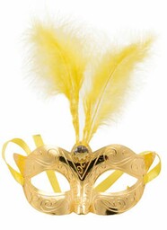 Kinky Pleasure Maska Venetian Mask Gold - Maska