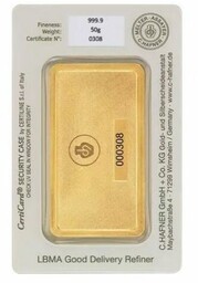 Valcambi Green Gold 20 g - sztabka złota